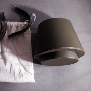 Mlouye Mini Lantern Bag in Olive Green (Turkish designer brand)